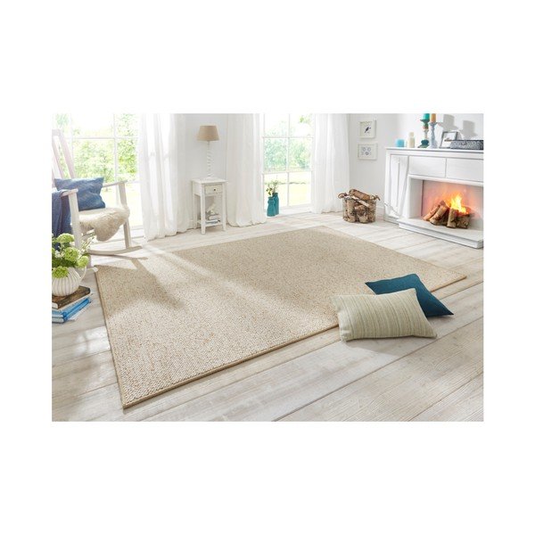 Krémový koberec BT Carpet Wolly, 60 x 90 cm-image-1