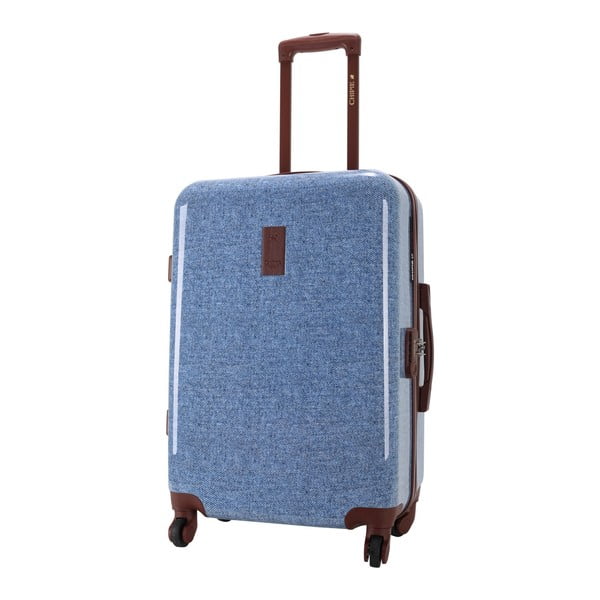 Modrý cestovní kufr LULU CASTAGNETTE Sky,  71 l