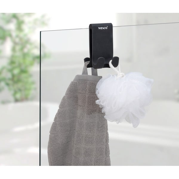 Mustast silikoonist kahepoolne ripphoidik Verna - Wenko-image-1