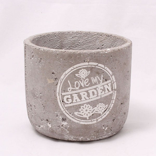 Cementový květináč Garden, 14 cm