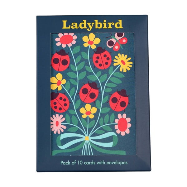 10 postkaardi komplektis Ladybird - Rex London