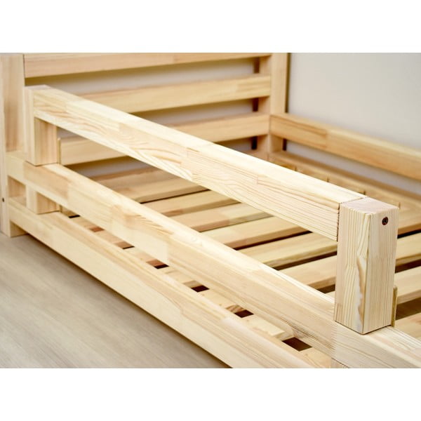 Valge kuusepuidust voodikapp , pikkus 90 cm Safety - Benlemi-image-1
