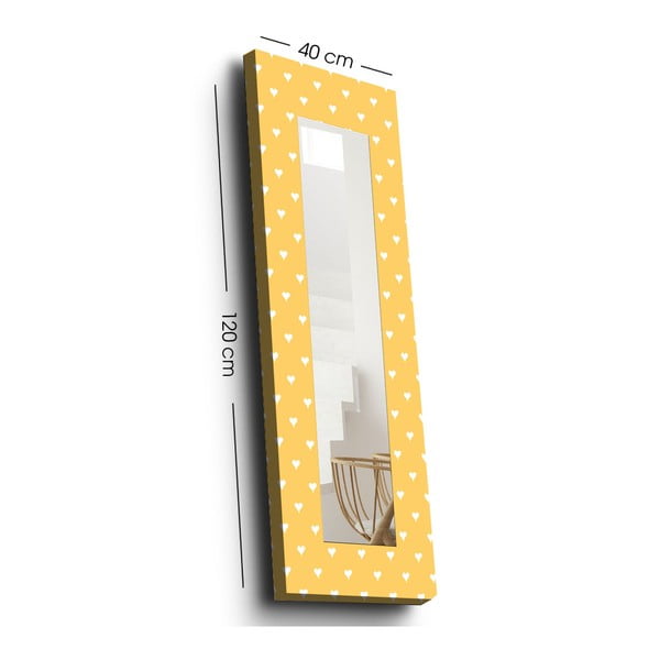 Puidust raamiga seinapeegel 40x120 cm - Wallity-image-2