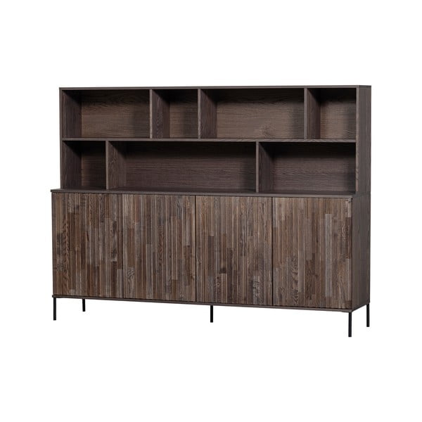 Pruun raamaturiiul 200x150 cm Gravuur - WOOOD-image-3