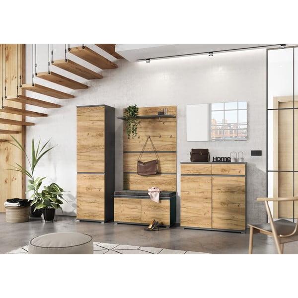 Tammepuust riidekapp 54x200 cm Lissabon - Germania-image-1