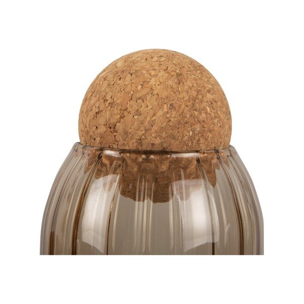 Pruunist klaasist purgi korgiga Gem, kõrgus 14 cm - PT LIVING-image-3