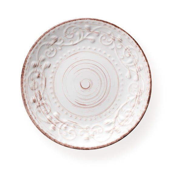Bílý dezertní talíř z kameniny Brandani Serendipity, ⌀ 21 cm