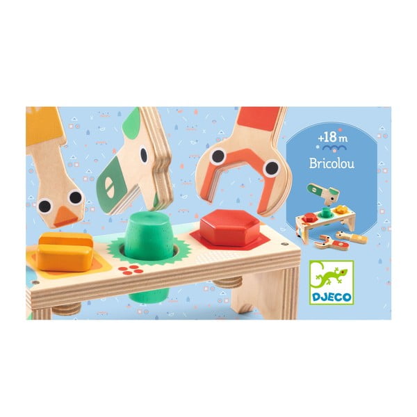Puidust mängukomplekt väikestele käsitöölistele - Djeco-image-2