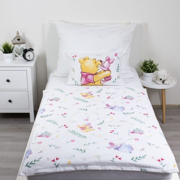 Puuvillane beebivoodipesu 100x135 cm Winnie the Pooh "Pooh Hugs" - Jerry Fabrics-image-4