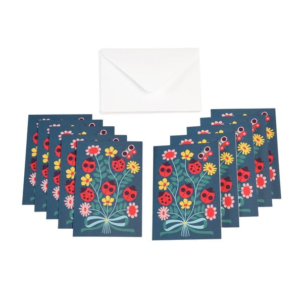 Tervituskaartide komplekt 10 tk Ladybird – Rex London-image-1