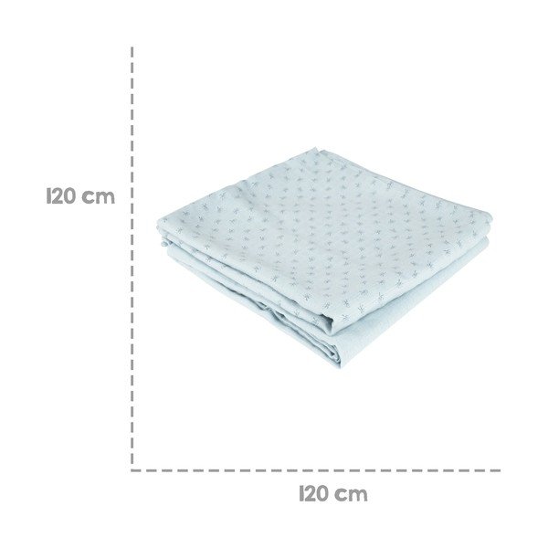 Sinine musliinist beebitekk 120x120 cm Lil Planet - Roba-image-4