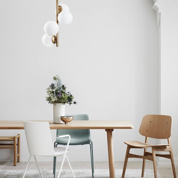 Kuldne laevalgusti klaasist varjuga ø 15 cm Faze - Opviq lights-image-1