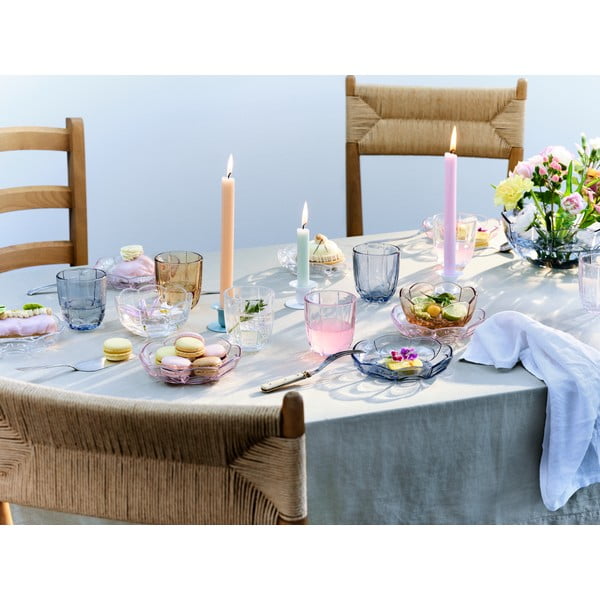 helesinised klaasist taldrikud 2 tk ø 16 cm komplektis Lily - Holmegaard-image-3