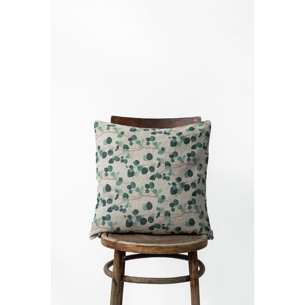 Linasest padjapüür Natural Eucalyptus, 50 x 50 cm - Linen Tales-image-1