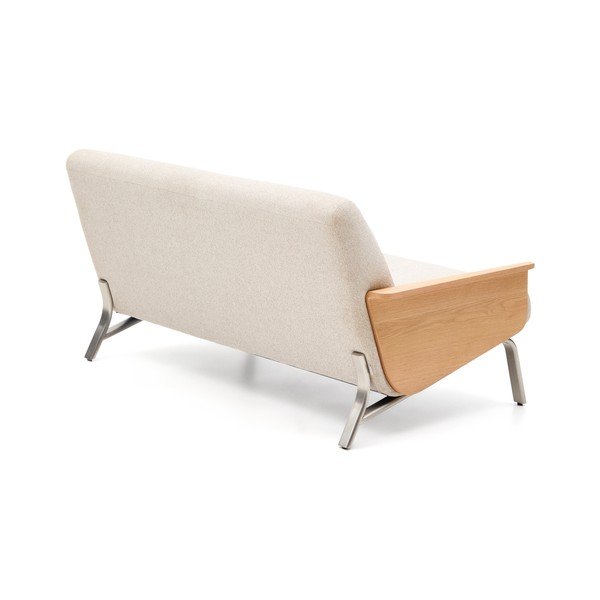 Beež šenillist diivan 165 cm Amsen - Kave Home-image-4