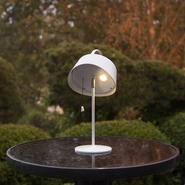Valge päikesepaneeliga LED-lambi, kõrgus 36 cm Cervia - Star Trading