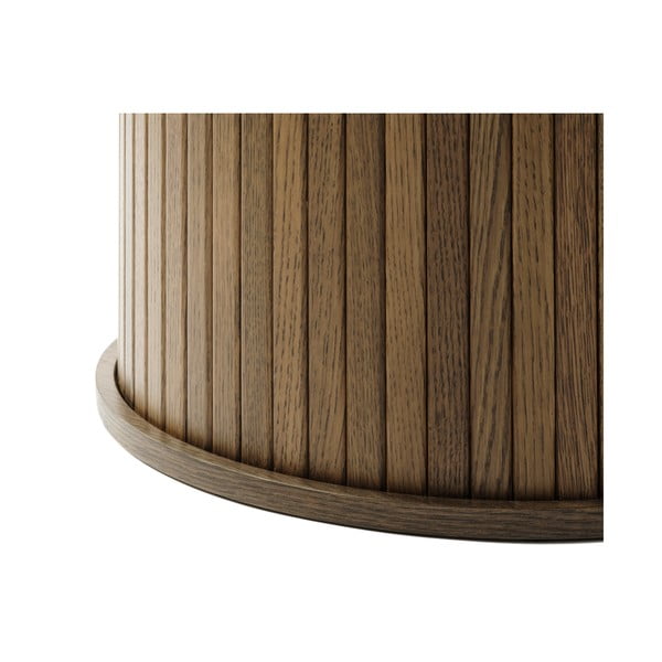 Ümmargune söögilaud tammepuust ø 120 cm Nola - Unique Furniture-image-4