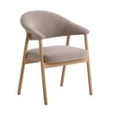 Beežid söögitoolid tammepuidust käetugedega 2tk komplektis Elk - Unique Furniture