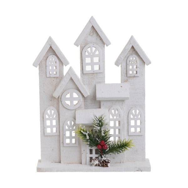 Vánoční dřevěná dekorace ve tvaru domku InArt Helen