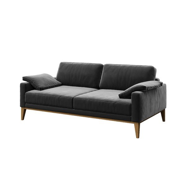 Tumehall sametne diivan , 173 cm Musso - MESONICA-image-2