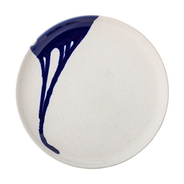 Valge-sinine kivikeraamikast kauss 2,22 l Okayama - Bloomingville-image-2