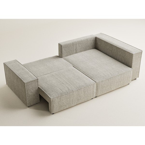 Beež šenilldiivanvoodi/panipaigaga nurgadiivan (parempoolne/L-kujuline) Tonga - Maison de Rêve-image-3