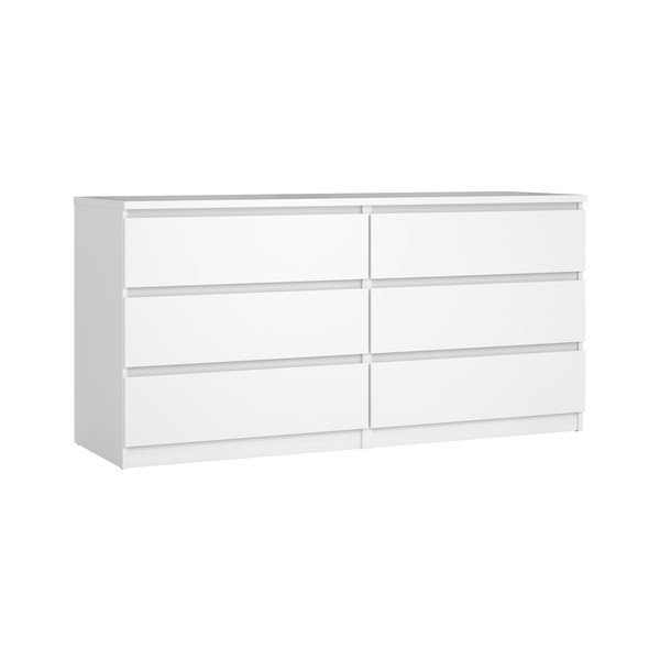 Valge kummut 154x76x50 cm Naia - Tvilum