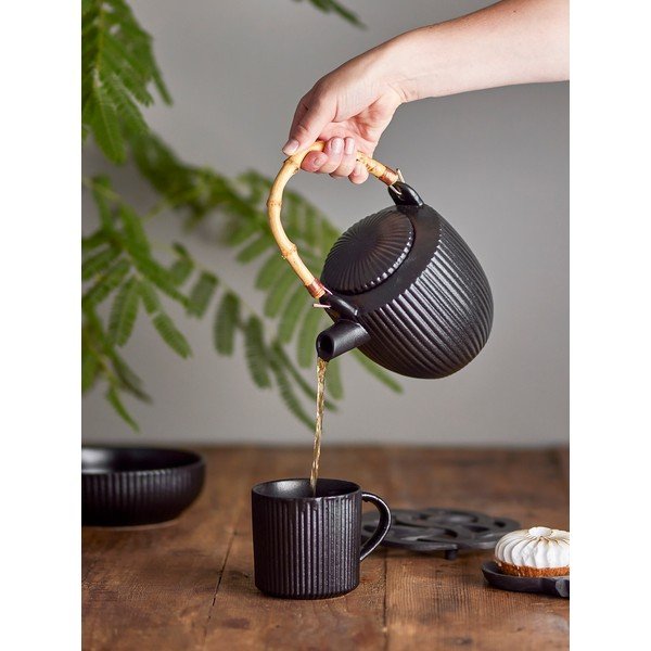 Must kivikeraamikast teekann 850 ml Neri - Bloomingville-image-2