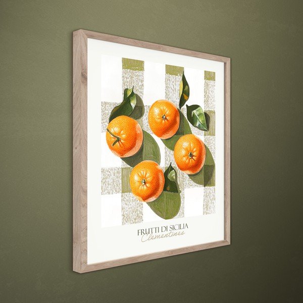 Trükitud pilt raamiga 40x50 cm Mandarines - Styler-image-2