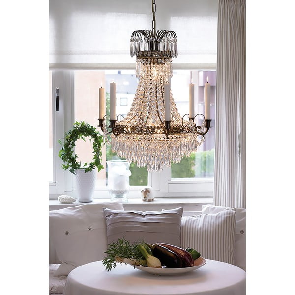 Kuldne rippvalgusti ø 66 cm Läckö – Markslöjd-image-1