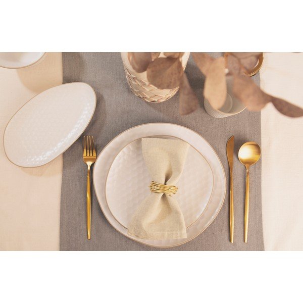 Valged taldrikud, 6 tk komplektis Imprints - Villa Altachiara-image-1