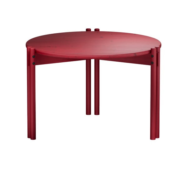Punane ümmargune kohvilaud ø 60 cm Sticks - Karup Design