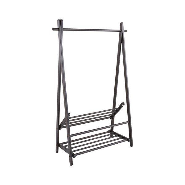 Mustast männipuidust riidepuuriiul 100x150x41 cm Cole - Jotex