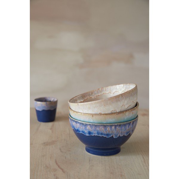 Hallid kausid 4-osalise komplektiga, valmistatud kivikeraamikast, 550 ml Latte - Costa Nova-image-4