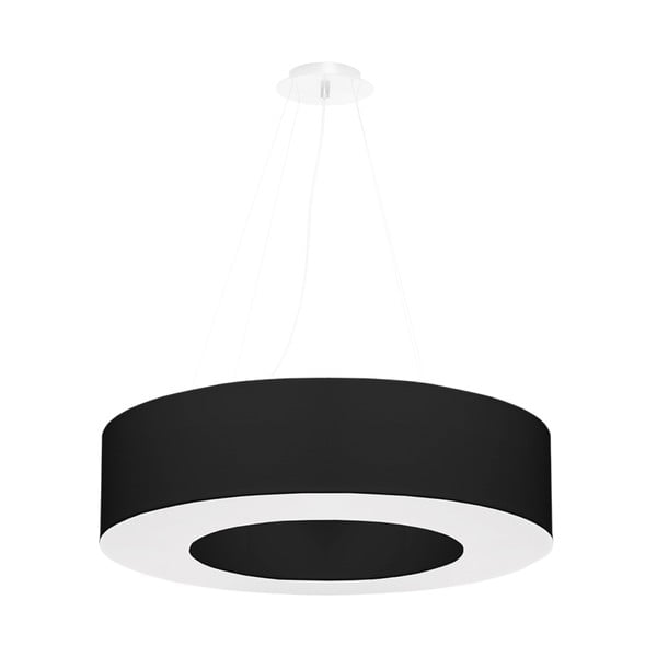 Must rippvalgusti tekstiilist varjuga ø 70 cm Galata - Nice Lamps