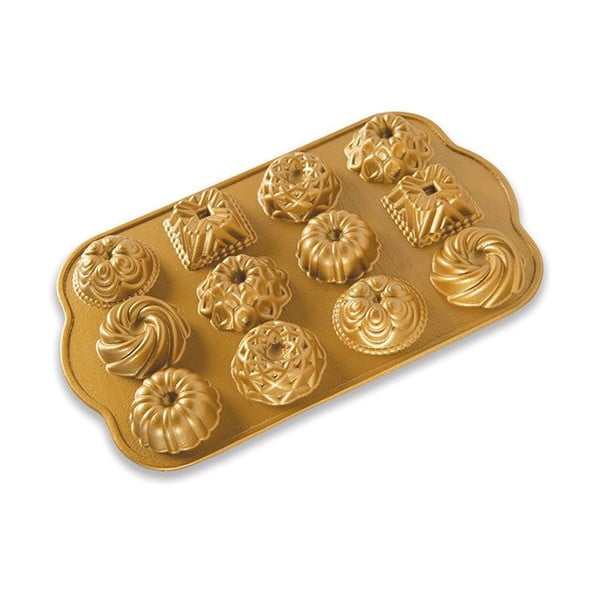 Vorm 12 mini kooki jaoks, kuldse värvusega, 280 ml Minimix - Nordic Ware