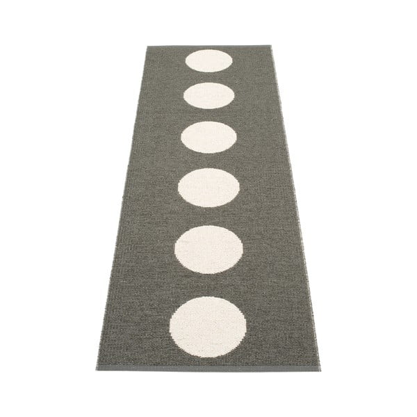 Tumehall sise/välisvaip 70x225 cm Vera Charcoal – Pappelina