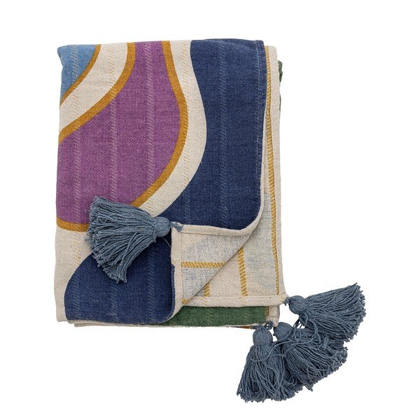 Puuvillaseguga tekk 130x160 cm Salacia - Bloomingville