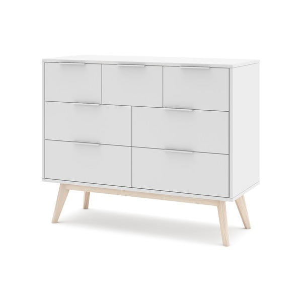 Valge madal kapp 120x83 cm Campus - Marckeric-image-2