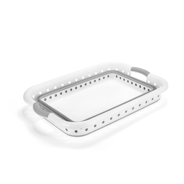 Valge-hall plastikust pesukorv 40 l - Addis-image-2