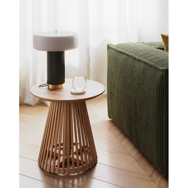 Valge-roheline metallvarjuga laualamp (kõrgus 37,5 cm) Serenella - Kave Home-image-4