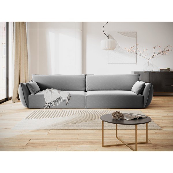 Helehall sametist diivan 248 cm Vanda - Mazzini Sofas-image-1