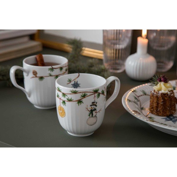 Komplekt 2 jõuluportselanist kruusi, 330 ml Hammershøi - Kähler Design-image-2