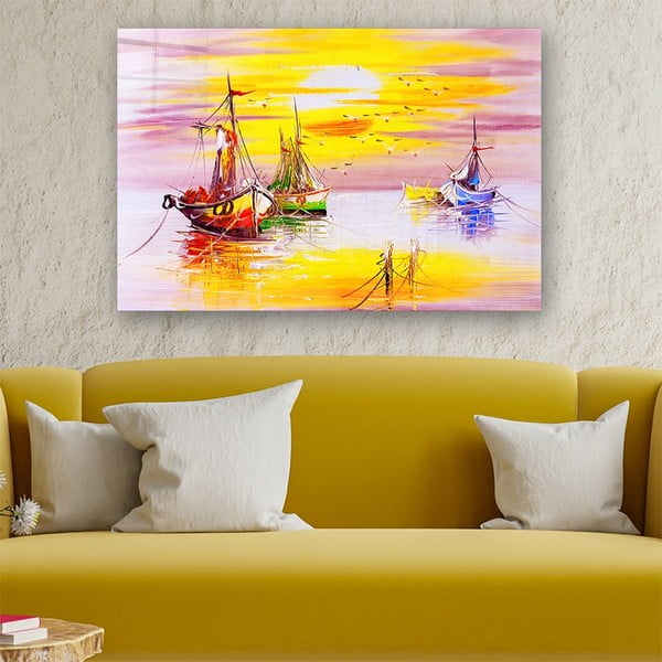 Klaasist maal 100x70 cm Sunset - Wallity-image-1