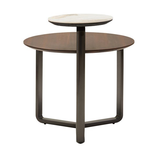 Pruun ümmargune kohvilaud eukalüptipuidust 55x67 cm Imperia - Premier Housewares-image-3