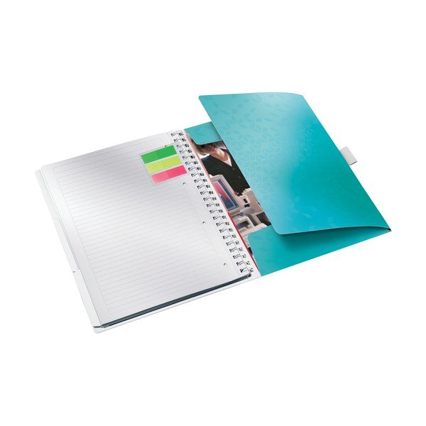 Türkiissinine mobiilne vooderdatud märkmik , 80 lehekülge WOW - Leitz-image-2