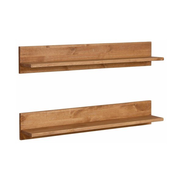 Nástěnná polička z masivního borovicového dřeva Støraa Salento-image-2