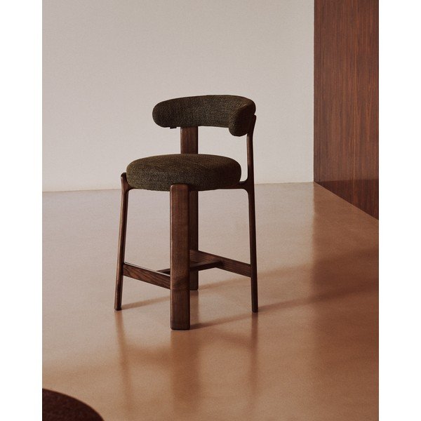 Roheline saarepuidust baaritool (istme kõrgus 65 cm) Granite - Kave Home-image-1