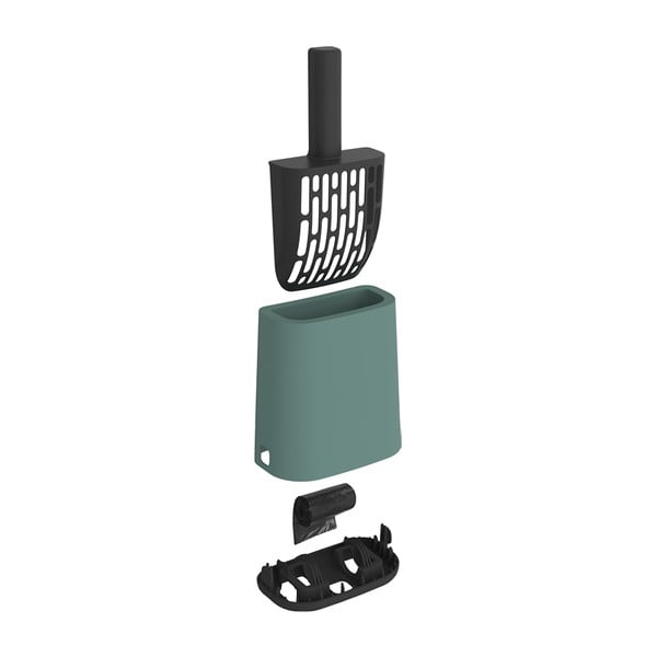 Roheline liivakasti kühvel koos hoidikuga 9x16 cm Biala – Rotho-image-2