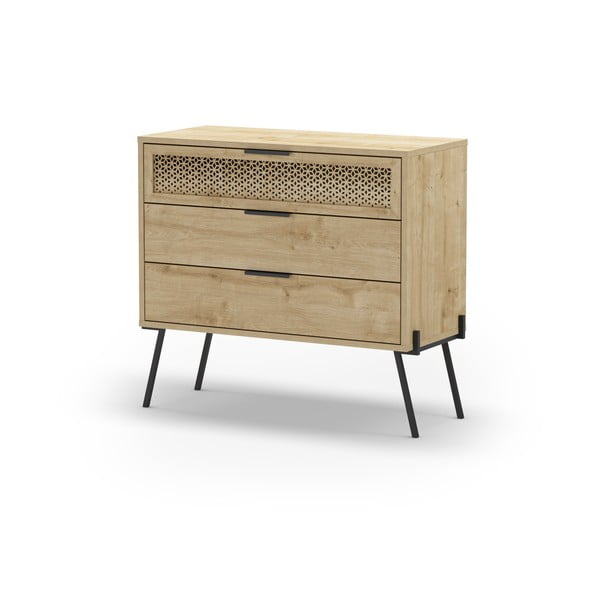 Madal kummut tammedekooriga  90x83 cm Ecrin - Marckeric-image-2